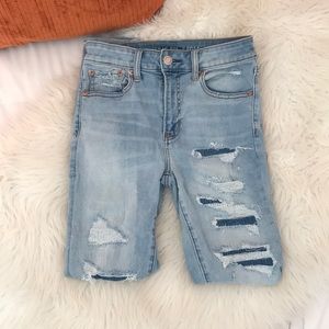 American Eagle Light Wash Skinnies